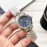 ROLEX Log Sereis 316L Steel Blue White Lady 28mm Watch